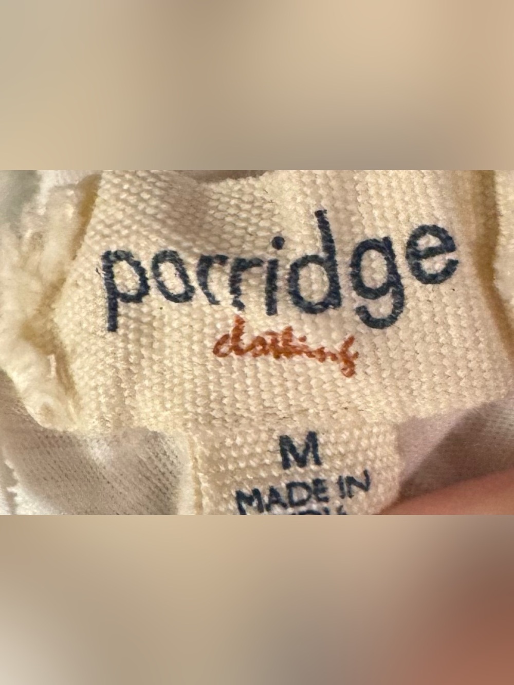 Porridge by Anthropologie White Eyelet Cut Out Back Detail Cotton Blouse -Size M - Picture 6 of 7